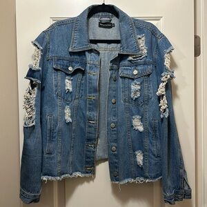Distressed Denim Jacket